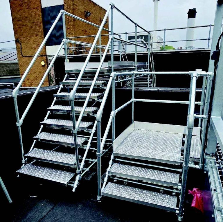 Ward Roff Kee Step Installation for Hospital Ward Roof Access